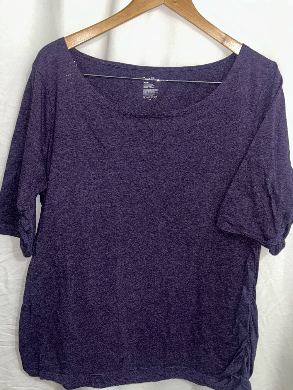 GAP Purple Scoop Neck Short Sleeve Top